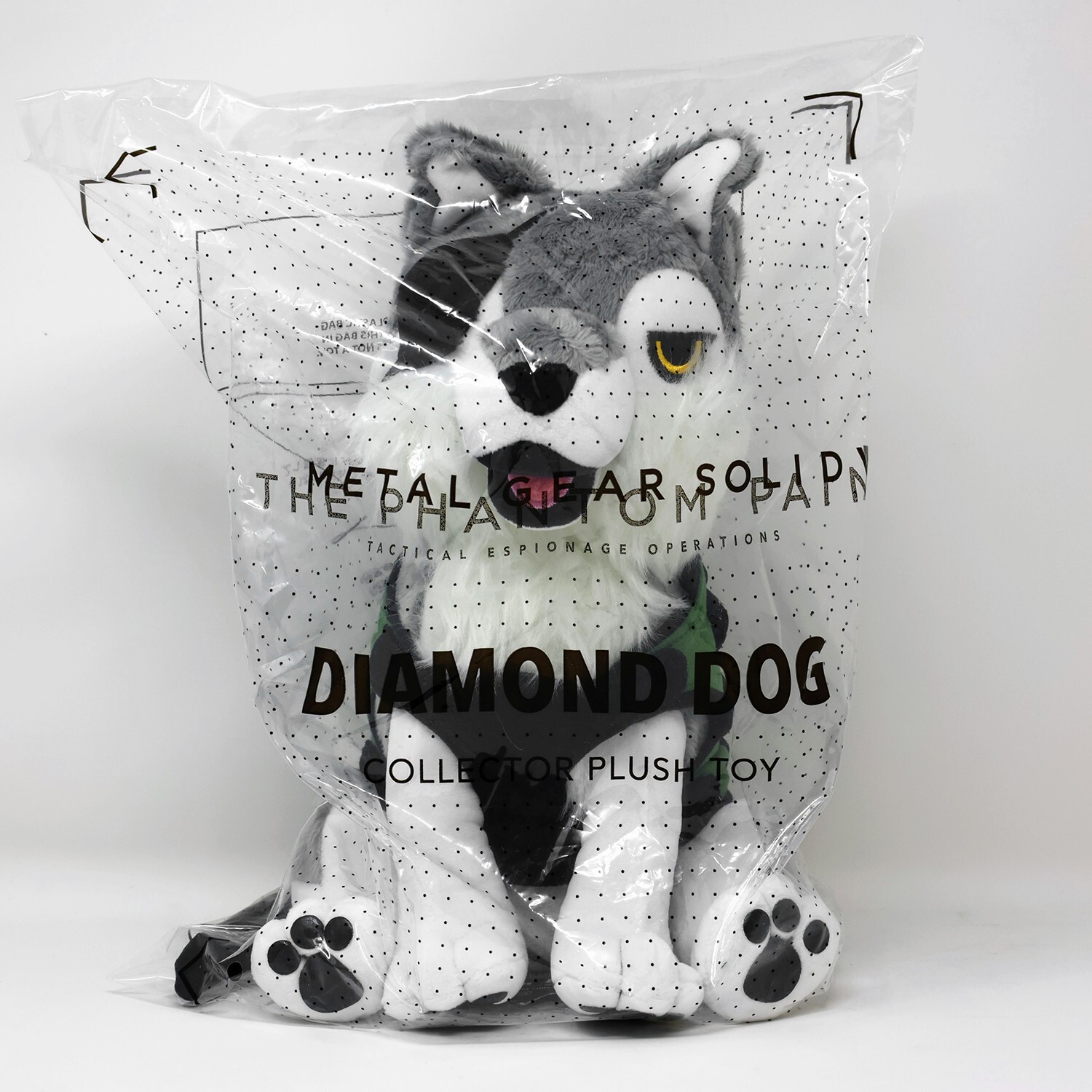 新品未開封「L GEAR SOLID」 D-DOG ぬいぐるみ Metal Gear Solid V Diamond D-Dog Plush Figure + Magnetic