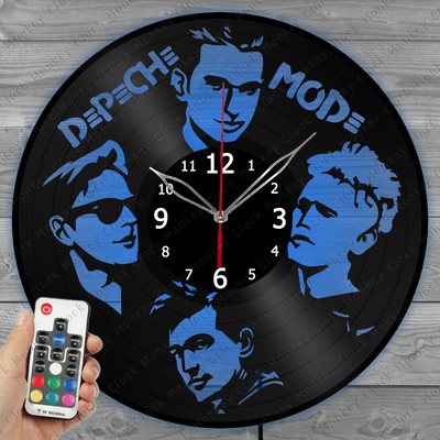 LED Vinyl Clock Depeche Mode Light Vinyl Record Wall Clock Decor Home 3862