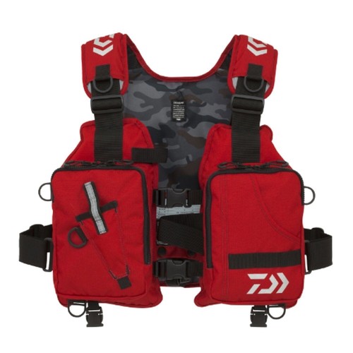 DAIWA × JOURNAL STANDARD別注　STREAM VEST DAIWA LIGHT FLOAT GAME VEST DF-6406 BLACK RED GREEN F/S FROM