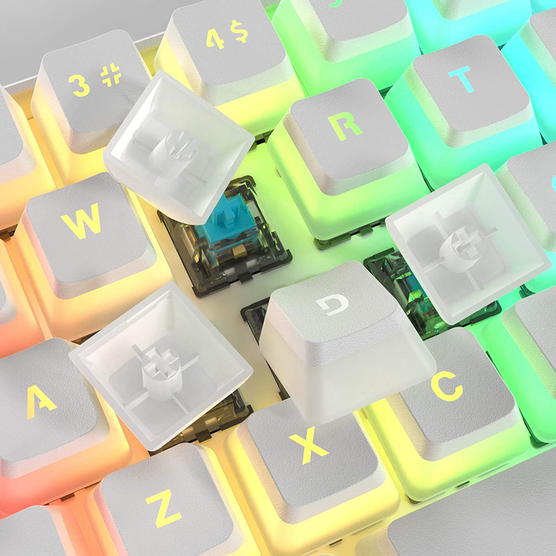 MK61 RGB Pudding Keyboard, 61 Keys Gateron Optical Switch PBT ... New