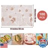 La Llareta 100 Sheets Deli Paper, 14 * 10 inch Sandwich Wrapping Paper, Food Wrapping Paper, for Breads, French Fries, Sandwiches, Burgers, Hot Dogs