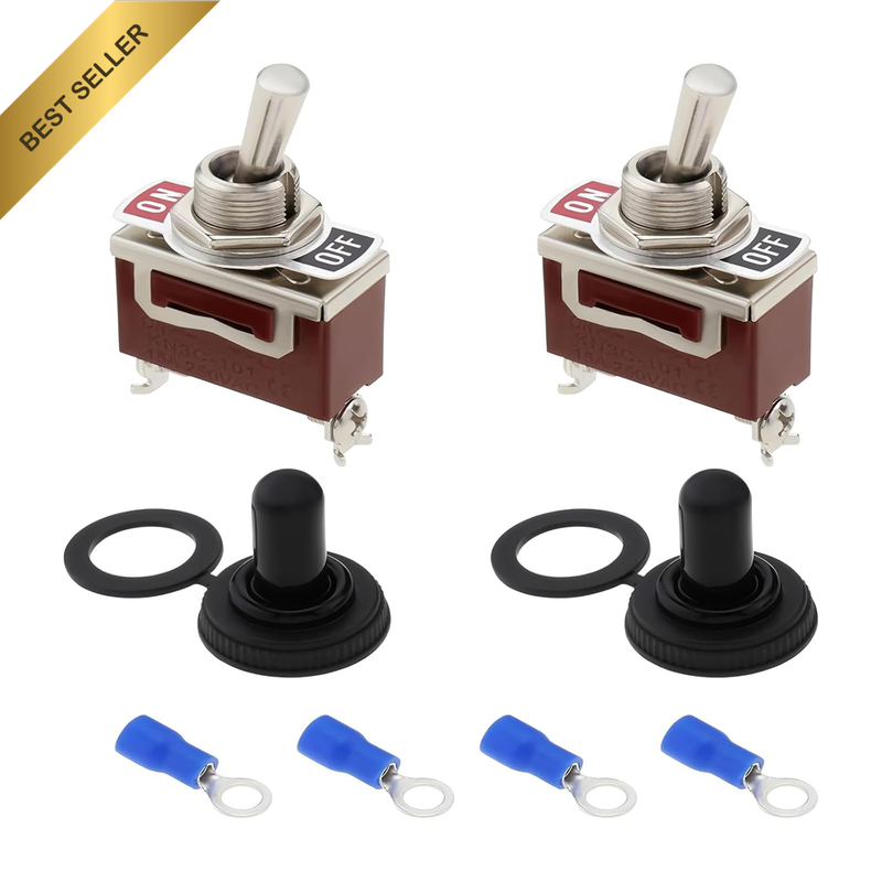 2Pcs Toggle Switch Waterproof Cap 15A 250V