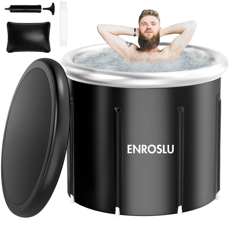 Large Ice Bath Tub for Athletes, Cold Plunge Tub for Recovery, Ice Plunge Tub wi