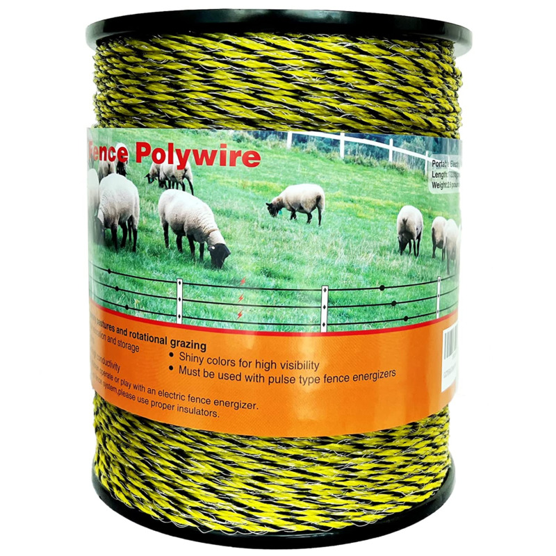  Upgraded Electric Fence Polywire - Easy to use and Rust Resistant - Wide Applic