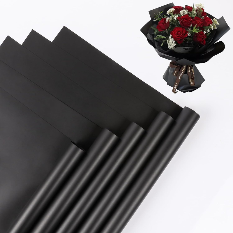 20 Sheet Flower Wrapping Paper - Waterproof Floral Bouquet Wrapping Paper, Flori