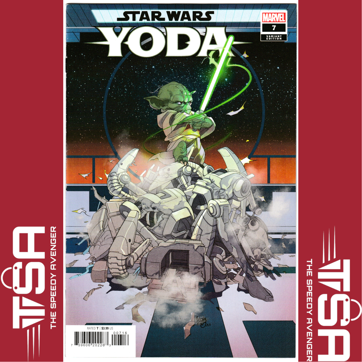 STAR WARS YODA #7 Pasqual Ferry 1:25 Incentive Ratio Variant MEGAZOID Marvel
