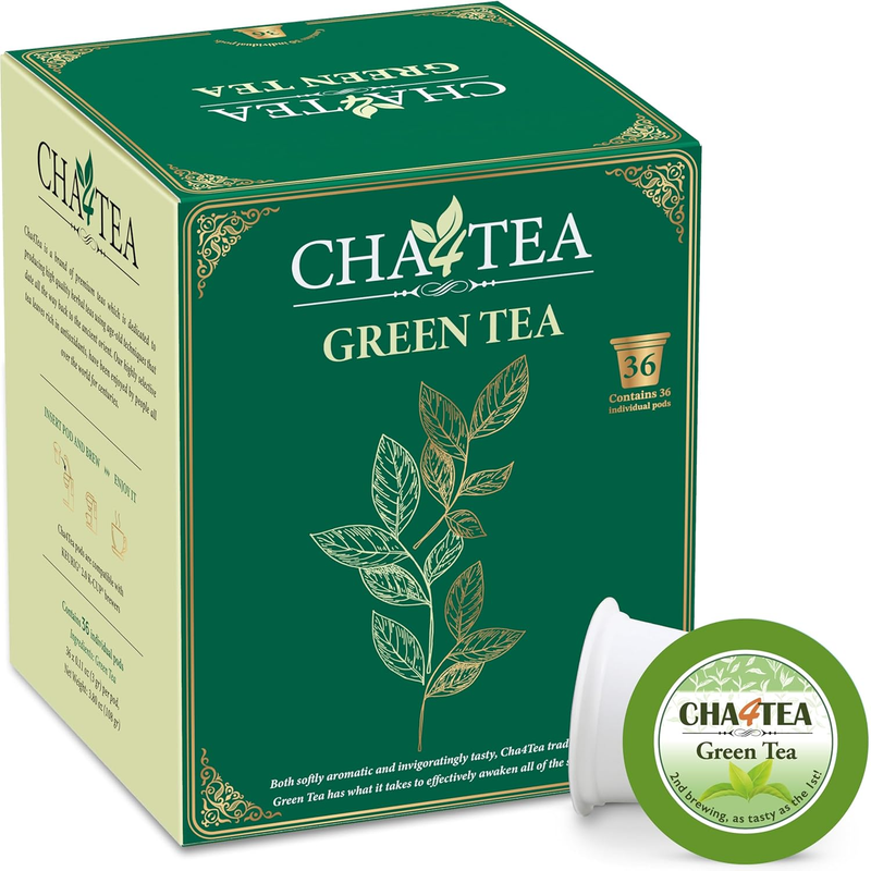 36-Count Green Tea Pods Compatible with Keurig K-Cup Brewers