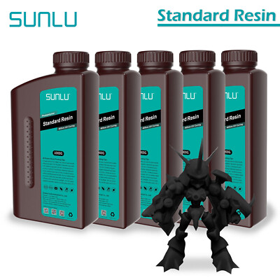 SUNLU 5000G 3D Printer Standard Resin 405nm for LCD DLP SLA Black Light Odor