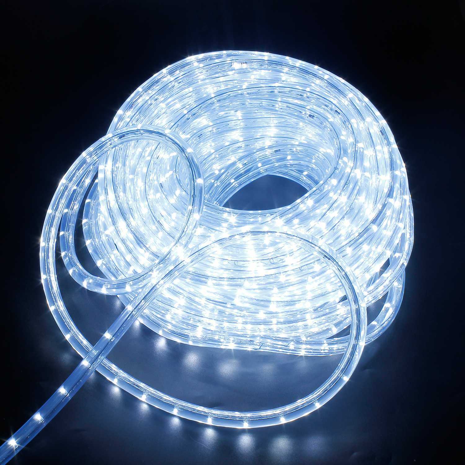 6-100M Cadena De Luces LED Guirnalda Tubo Luz Manguera Exterior