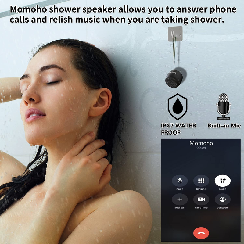 Wearable Bluetooth Speaker Clip On, Bluetooth Speaker Watch, Mini Wireless Speak