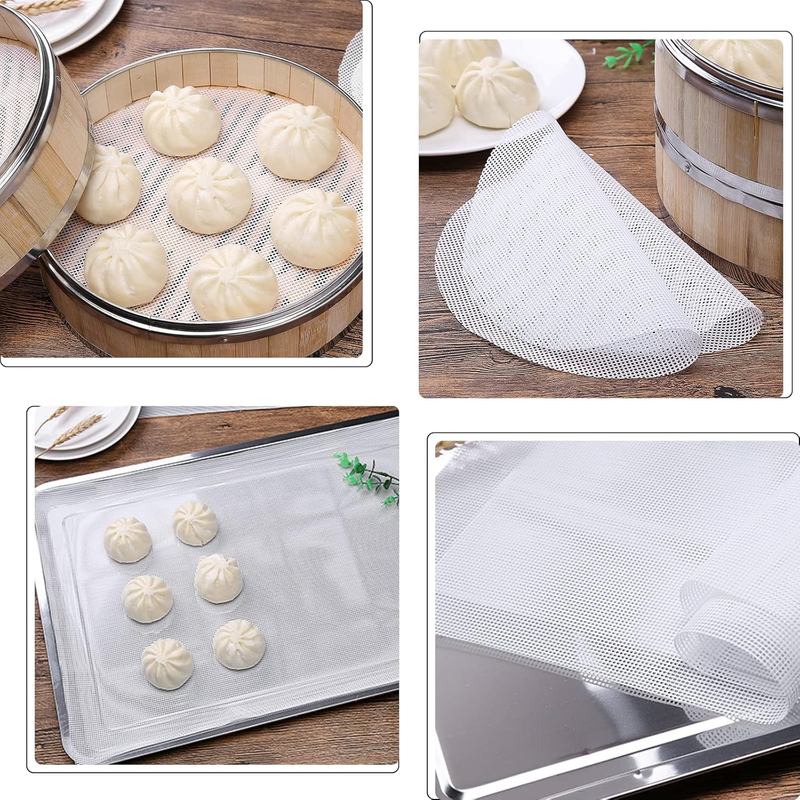 12 Pack Food Dehydrator Sheets, Silicone Fruit Mesh Trays for Dehydrator & Freez