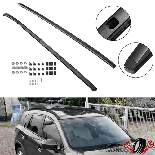 2шт Для Mazda CX-5 CX5 17-24 Боковые рейлинги багажника на крыше Грузовой отсек с порошковым покрытием