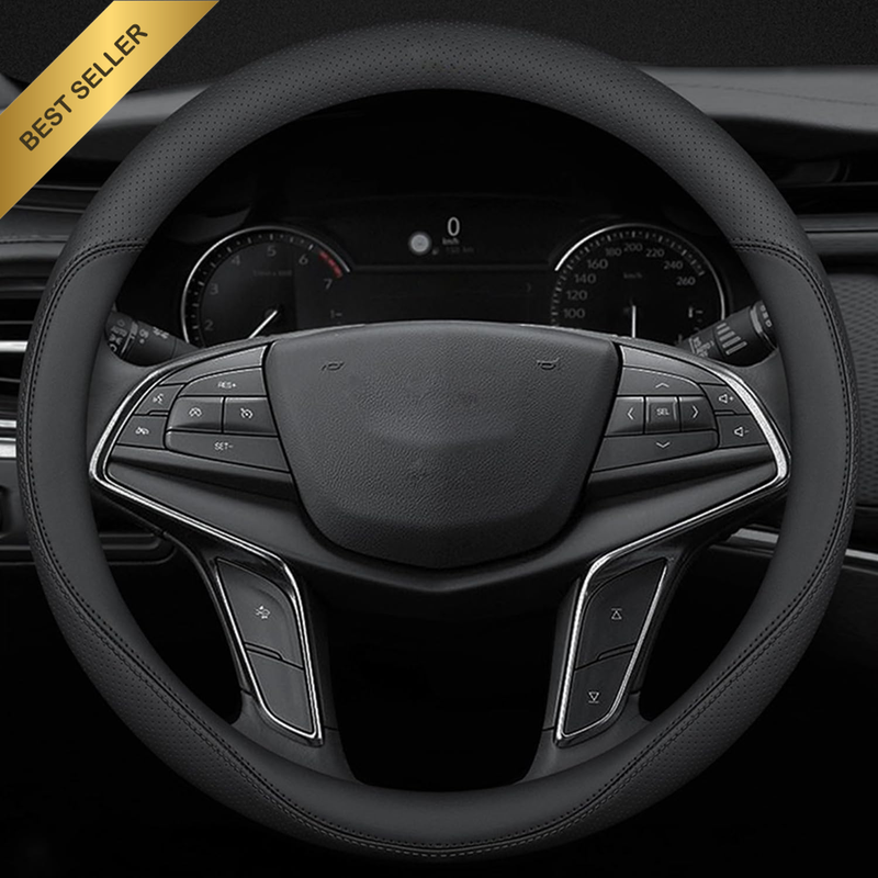 Car Steering Wheel Cover Compatible with Honda Accord CRV HRV 14.5-15 Inches, Ul