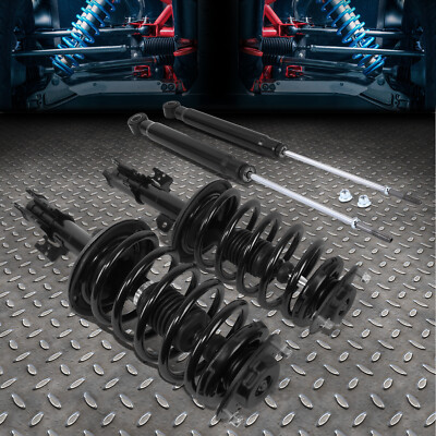 Для 04-20 Toyota Sienna FWD Передние стойки с винтовой пружиной + задние амортизаторы