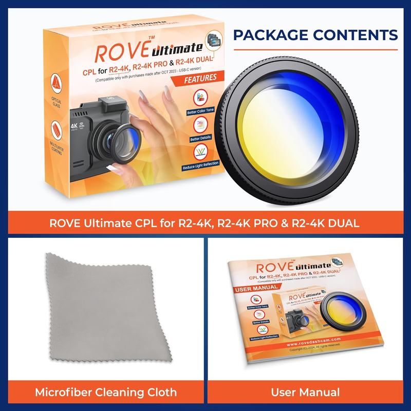 Ultimate CPL Filter, Anti-Glare Circular Polarizer Lens for  R2-4K, R2-4K PRO, a