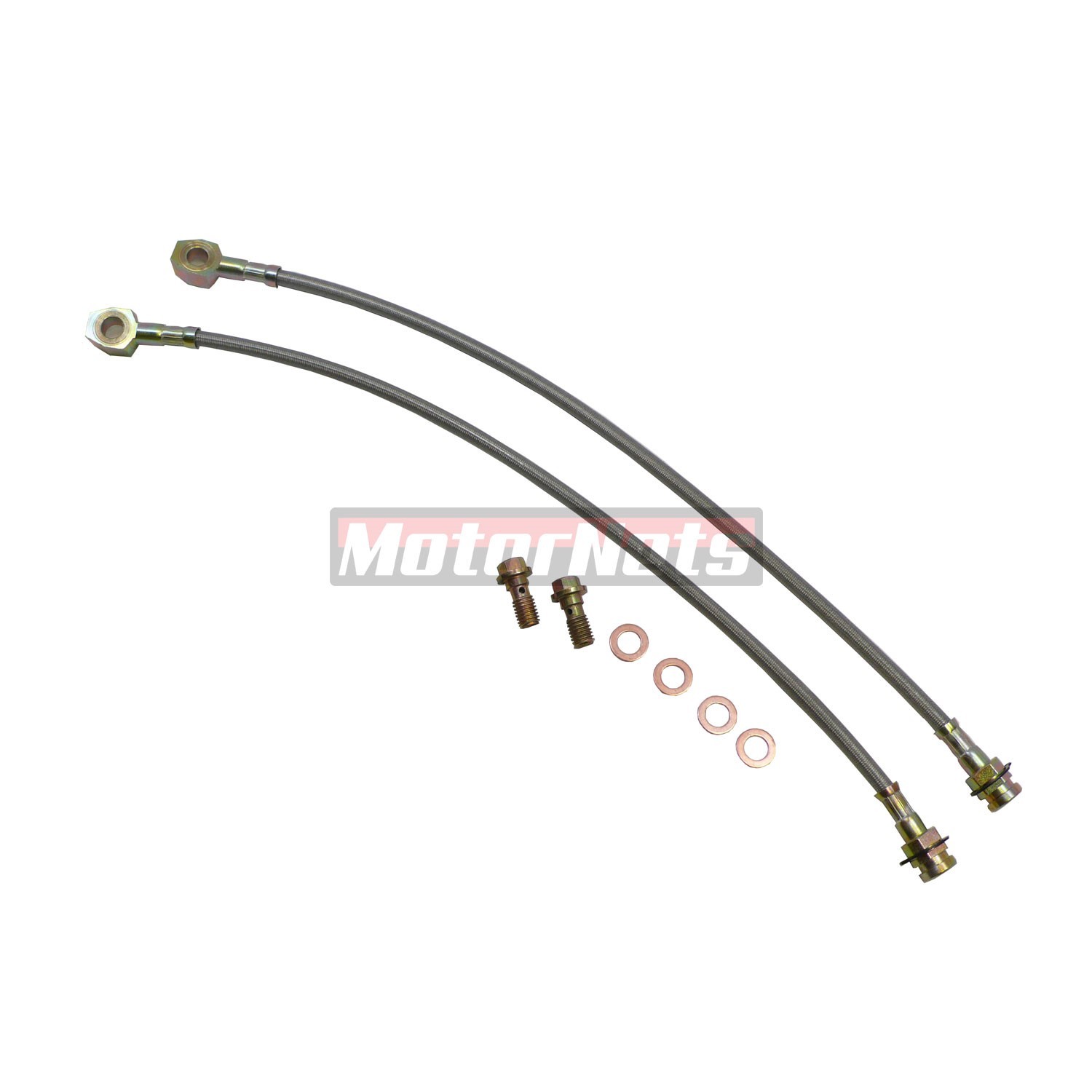 Washers 7//16/" Stainless Steel Brake Hoses Banjo Bolts