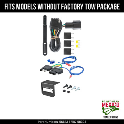 For 04-07 Mercury Monterey 5 Pin Trailer Wiring Plug Fit w/o OE TowPKG Curt Wire