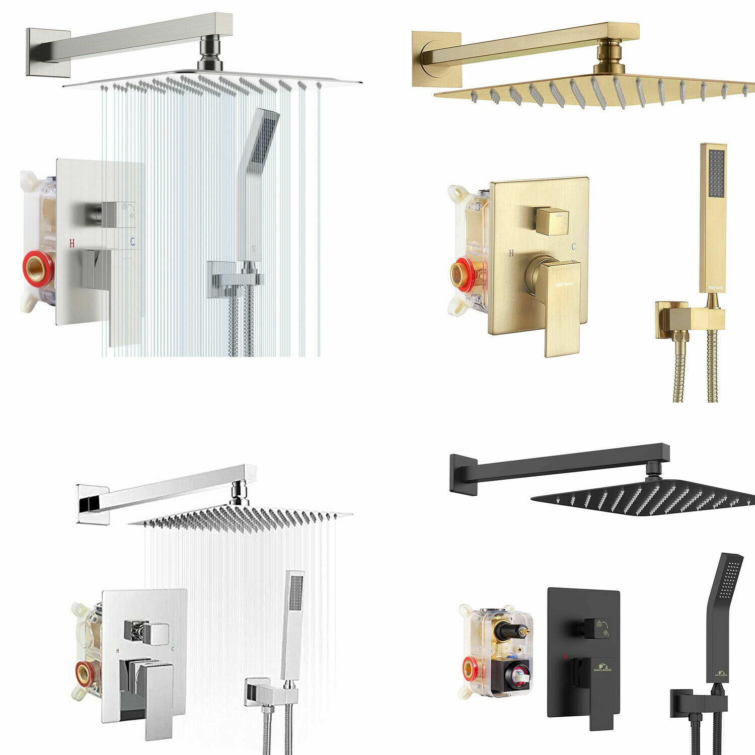 Combo Set Wall Mounted Mixer Valve