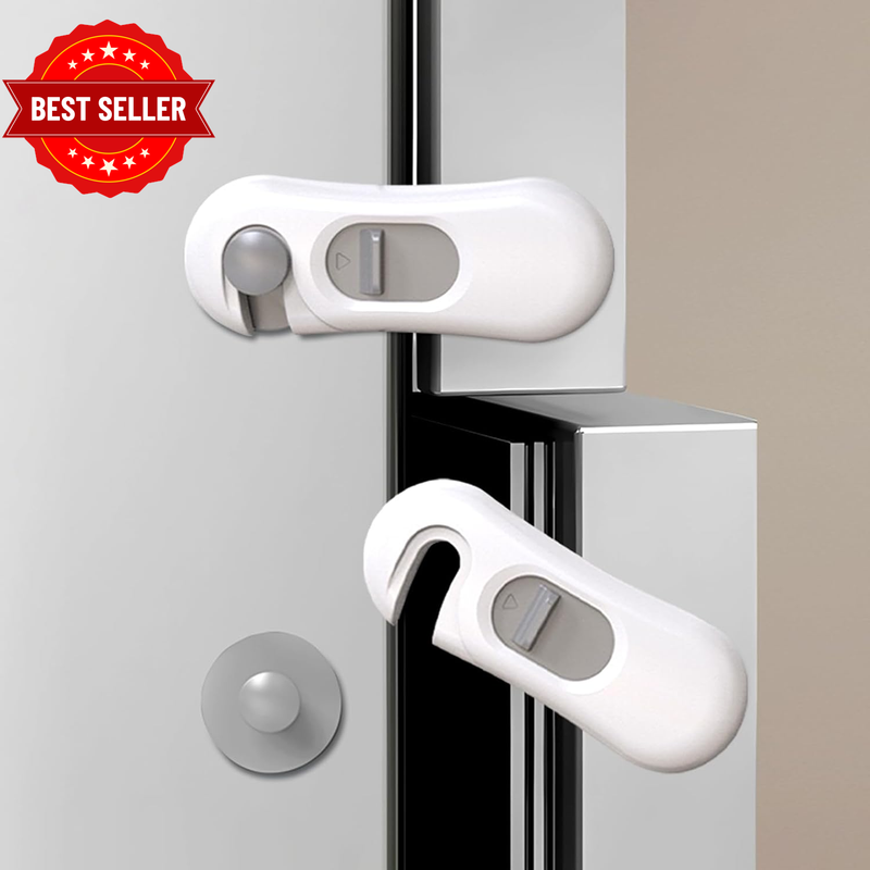 5-Pack Child Safety Fridge Locks for Kid & Pet, Baby Proof Refrigerator Lock wit