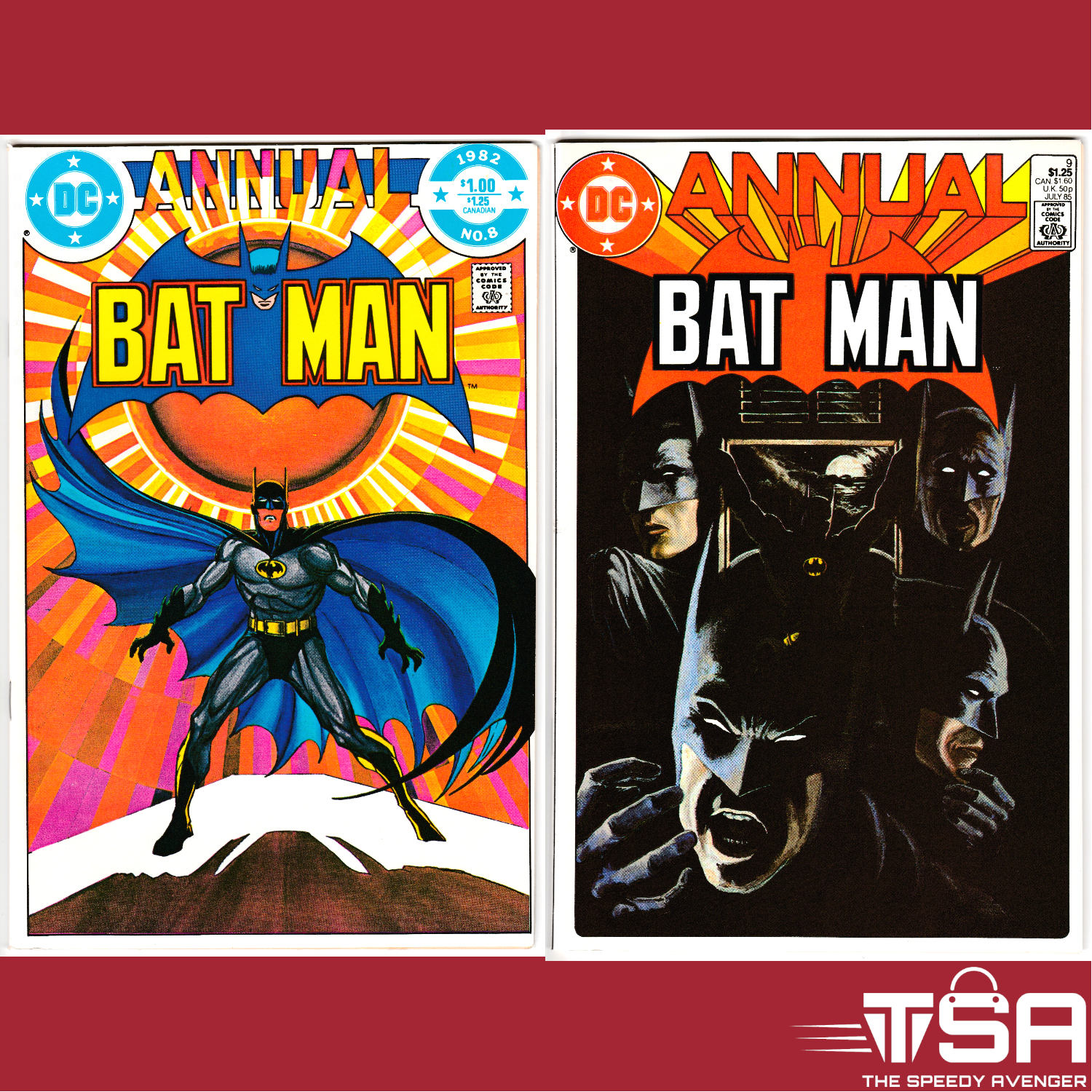 BATMAN ANNUAL #8 + #9 (Vol 1 1982/1985) Barr/von Eeden + Barr/Jurgens DC Comics