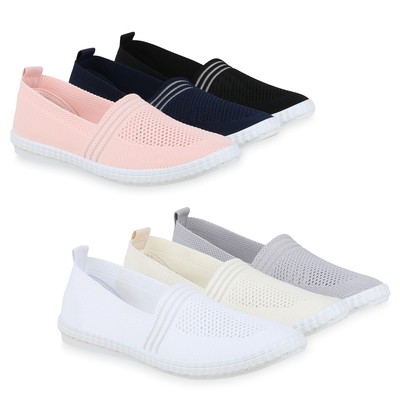 Damen Flache Halbschuhe Sneaker Laufschuhe Slip On Damen Flache Halbschuhe Sneaker Laufschuhe Slip On