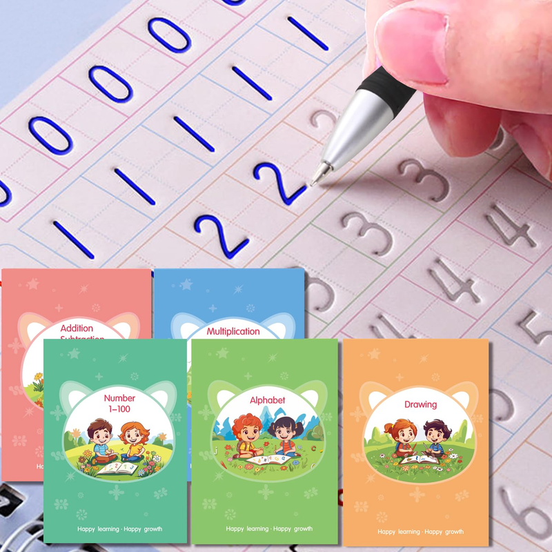 Magic Practice Copybook, Reusable Writing Practice Book