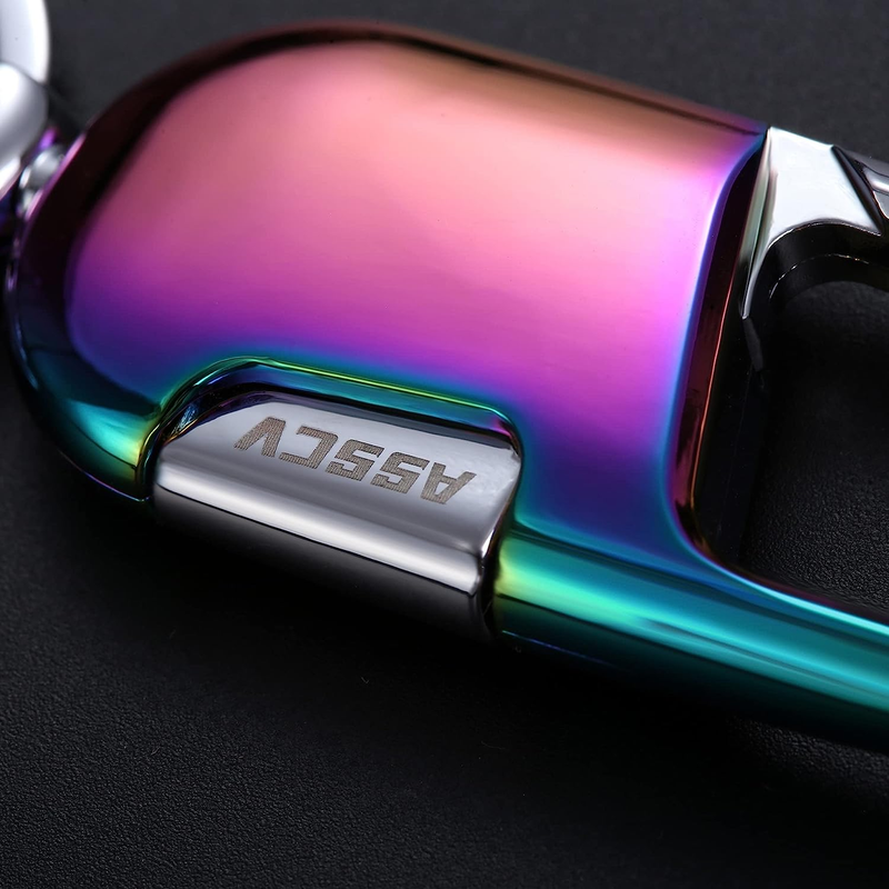 Car Keychain with (2 Key Rings and Gift Box) Heavy Duty Car Key Chain Holder for
