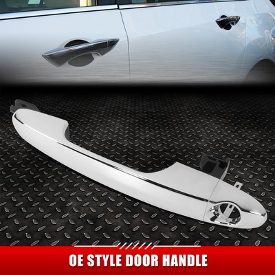 ДЛЯ 14-17 FIAT 500L ХРОМИРОВАННАЯ НАРУЖНАЯ РУЧКА ПЕРЕДНЕЙ ЛЕВОЙ ДВЕРИ СО СТОРОНЫ ВОДИТЕЛЯ С ЗАМОЧНОЙ СКВАЖИНОЙ