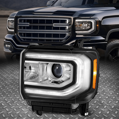 [LED DRL] Для 16-19 фар проектора GMC Sierra 1500/Limited со стороны водителя
