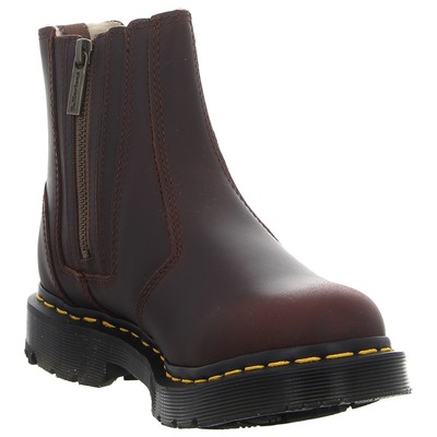 DR. MARTENS DR. MARTENS STIEFELETTE 2976 ALYSON W/ZIPS 24017201 DARK BROWN (BRAUN) NEU