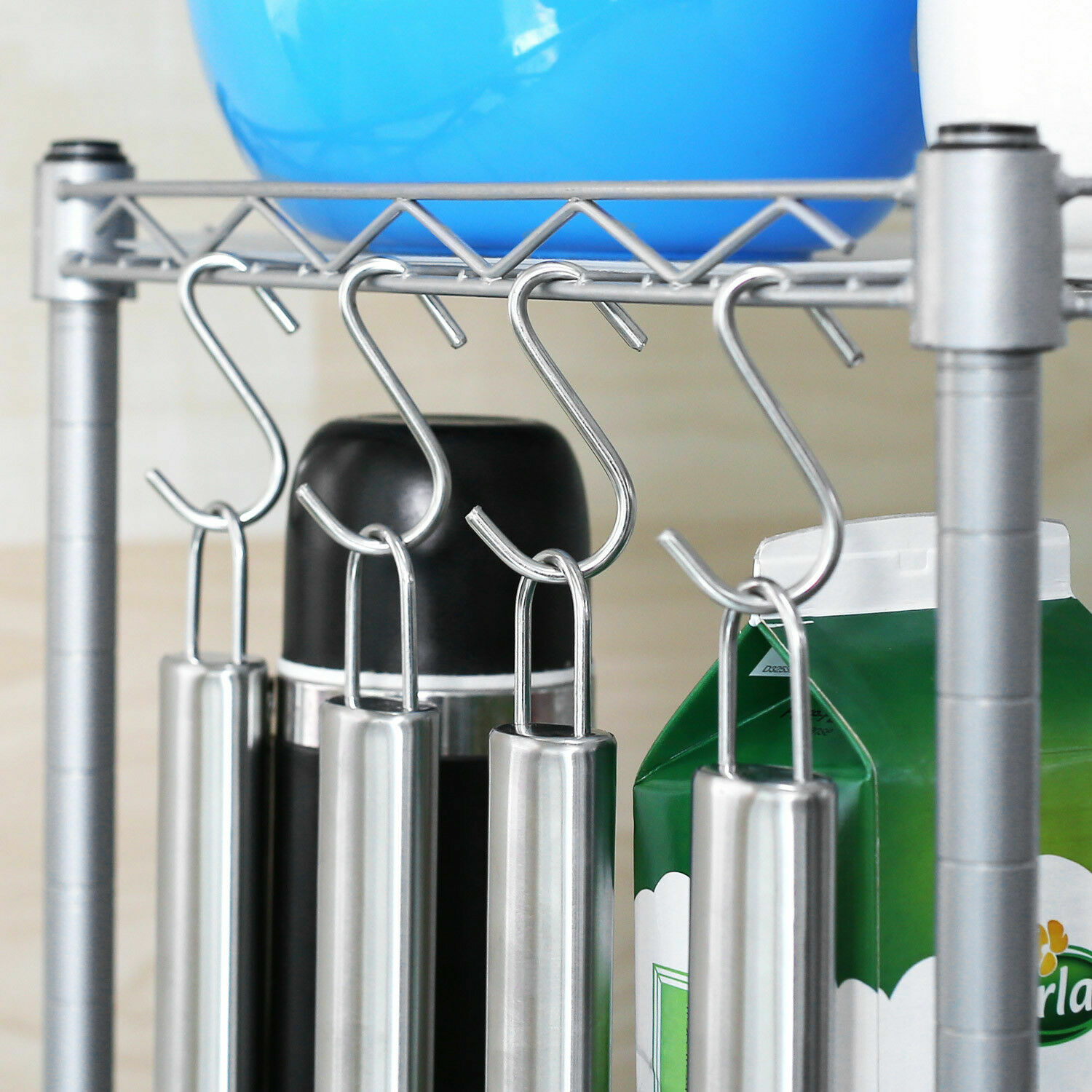 2 Ablage Küchenregal Mikrowellenhalter Küchenschrank Standregal