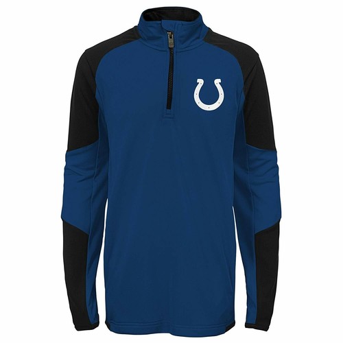 Детский топ Outerstuff NFL Football для мальчиков Indianapolis Colts с молнией 1/4