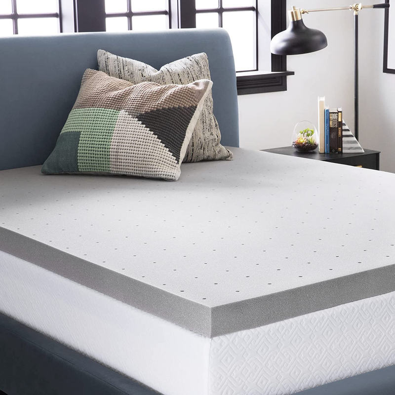 3 Inch Mattress Topper Queen – Memory Foam – Bamboo Charcoal Infusion – Cooling