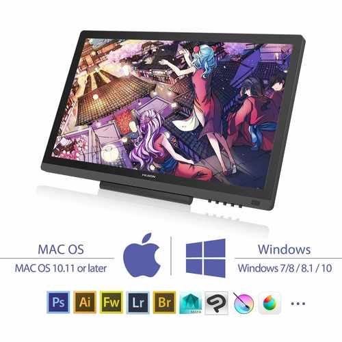 Huion Kamvas Gt 191 V2 Pen Display Monitor Graphic Tablet Battery Free Pen 8192 Ebay