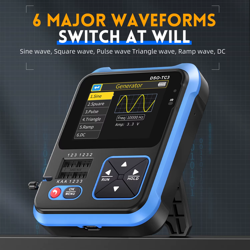 DSO-TC3 Digital Oscilloscope Multifunction Electronic Component Tester 3-In-1 Fu