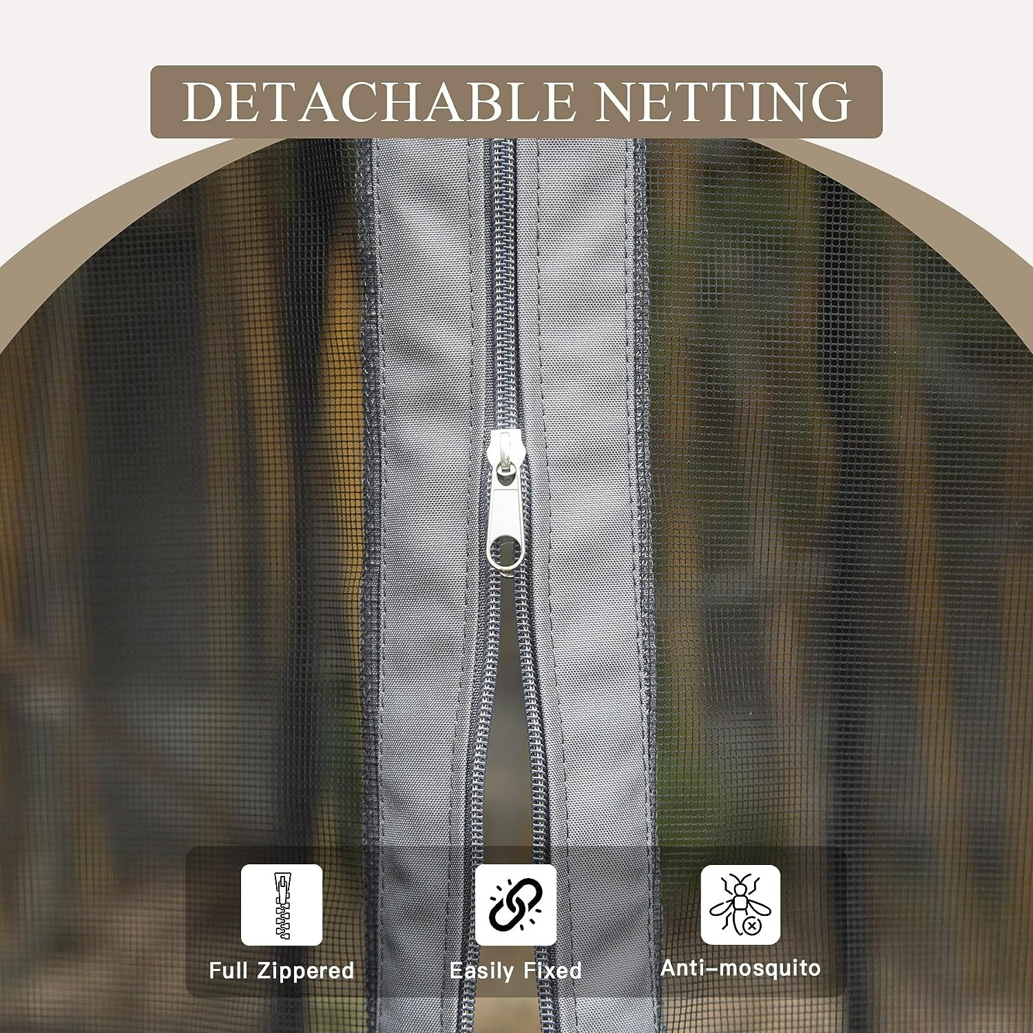 Outdoor 4-Seat Aluminum Patio Porch Glider Swing w/Waterproof Canopy