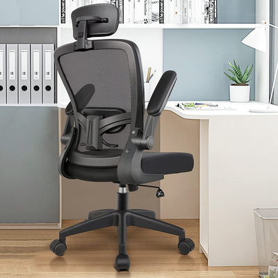 Rolling chair 2024 with headrest