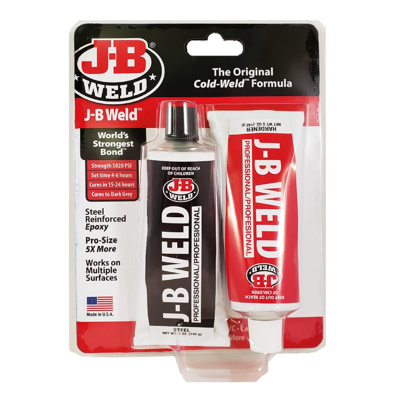 J-B Weld 8281 Professional Size Steel Reinforced Epoxy Twin Pack 10 oz DARK GREY