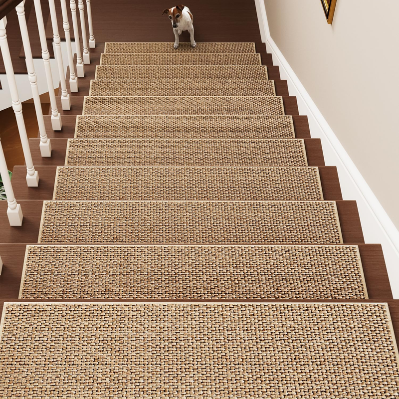 Stair-Treads Non Slip, 15PCS Stair Runner for Wooden Steps, Residue Free Stair T