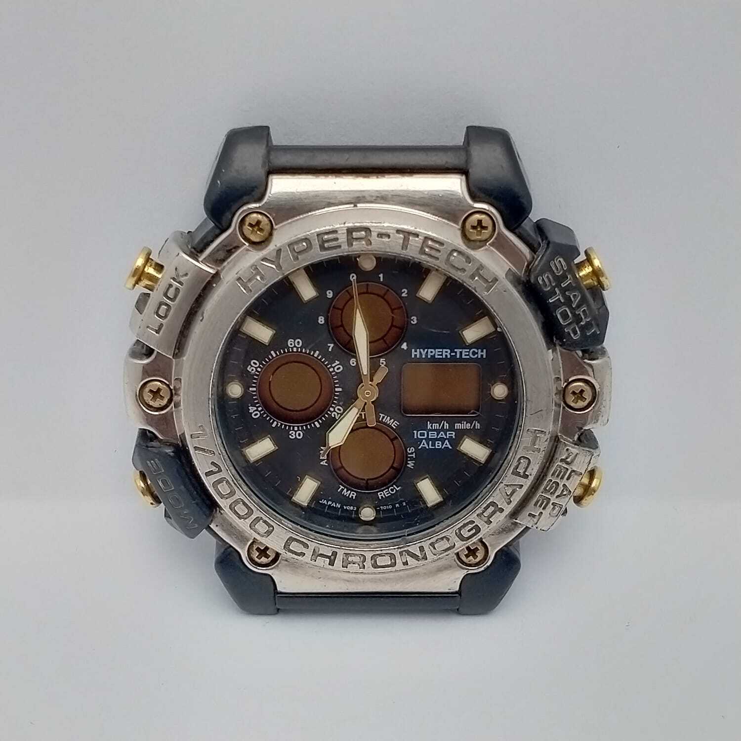 Seiko Alba Hyper-Tech V083-7010 CHRONOGRAPH Vintage Watch