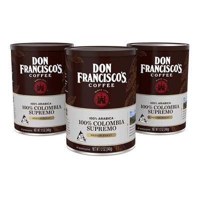 Butterscotch Toffee Flavored Ground Coffee (3 X 12 Oz Cans)