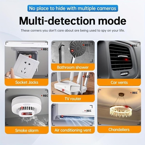 1 Anti-Spy RF Signal Detector Hidden Camera GSM Audio Bug Finder Scanner Tracker - Image 6