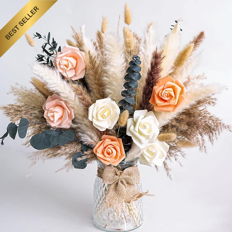 Dried Flower Bouquet | Pampas Grass Decor | Floral Arrangements for Home & Weddi
