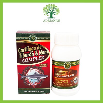 Cartilago de Tiburon + Noni (Artritis, Osteoporosis, Dolores Musculares)
