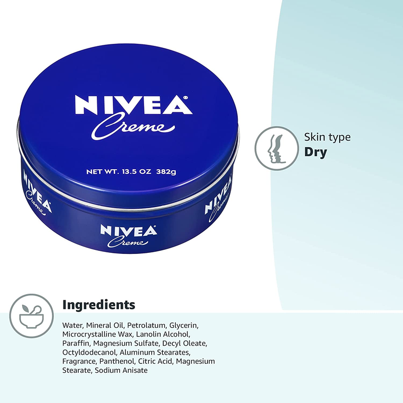 Creme Body, Face and Hand Moisturizing Cream, 13.5 Oz Tin