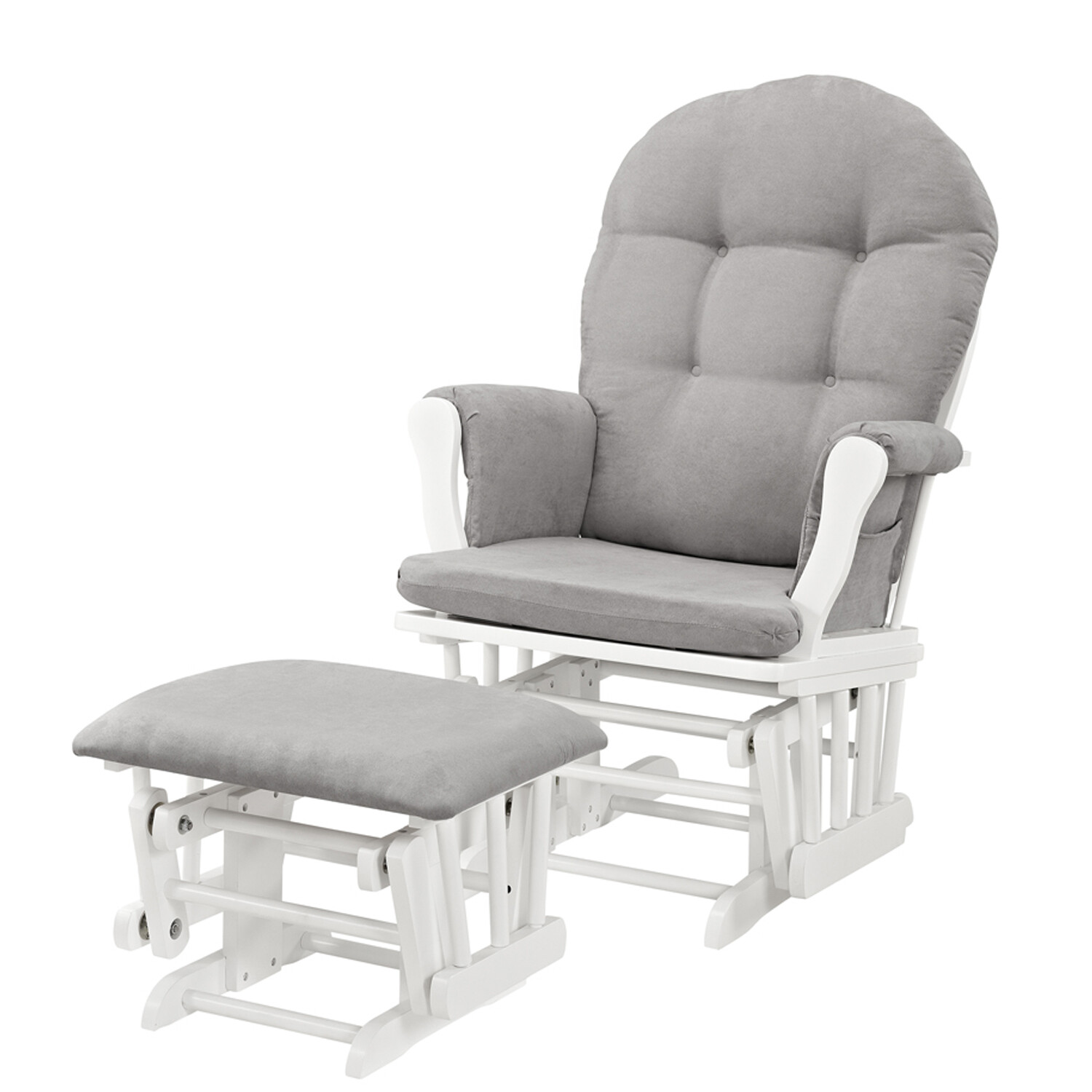 Glider Ottoman Chair Set Nursery Rocking Padded Cushion ...