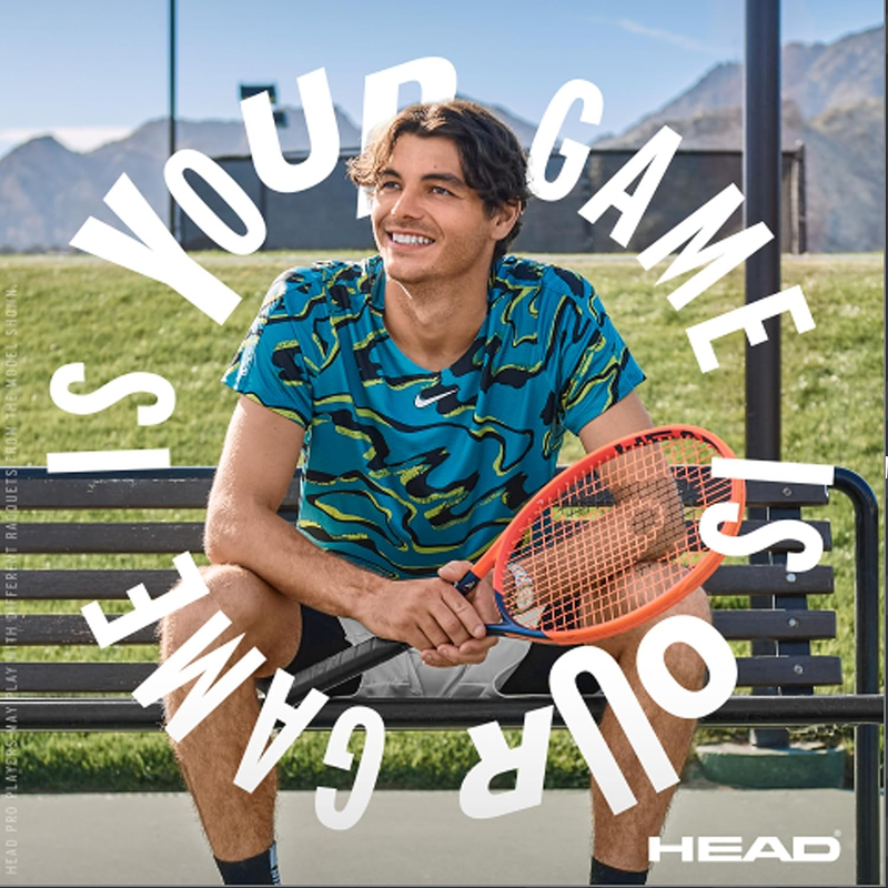 Adult Tennis Racket - Pre-Strung Light Balance 27.5 Inch Racquet