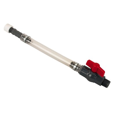 Hose with Plastic Shut Off Valve - Fits most common Racing 5 gallon Utility Jugs