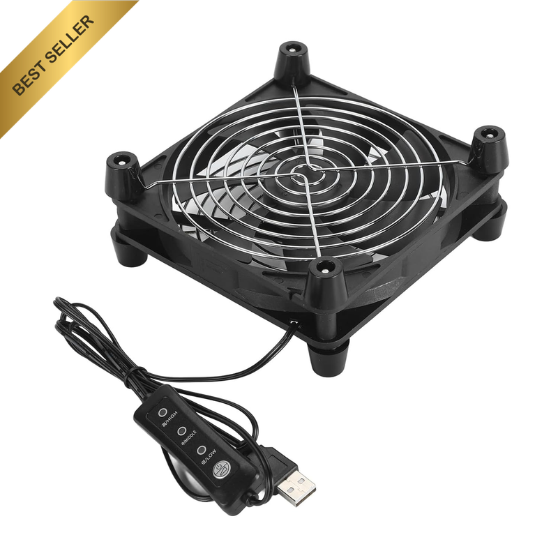 140Mm 3 Speed USB Powered Computer Cooling Fan, Ideal Replacement Fan for CPU Co