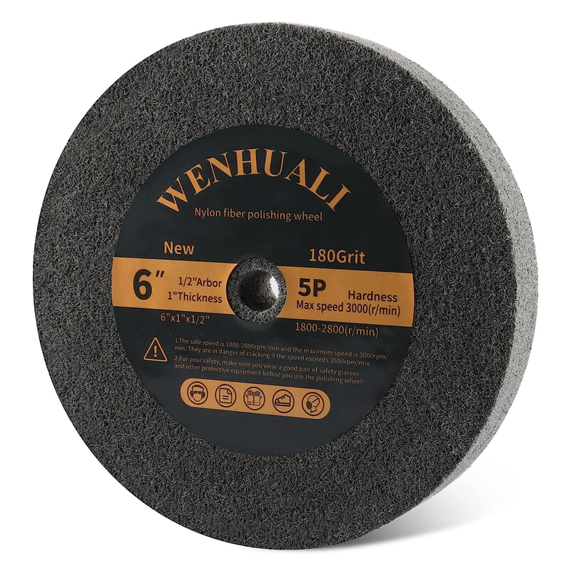 6Inc Bench Grinder Polishing Wheel Durable Buffing Wheel for Angle Grinder 5P